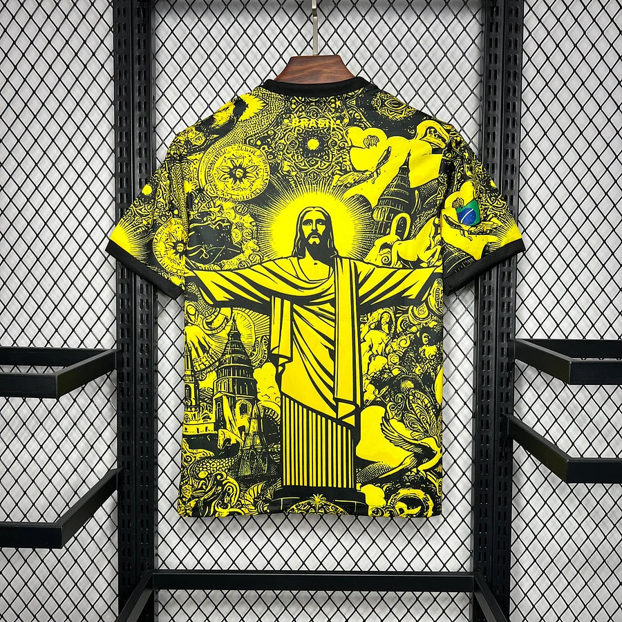 tenue-foot-bresil-jaune-design-concept-pour-supporter tenue foot Brésil jaune design concept pour supporter