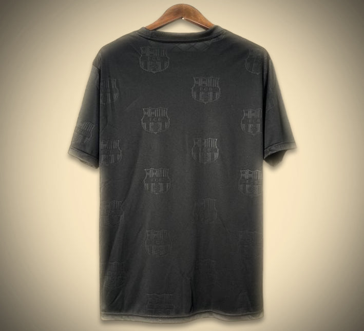 Equipamento adepto FC Barcelona camisola preta estilo conceito 2526