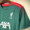 Top de treino Liverpool verde para futebol coleção 2425