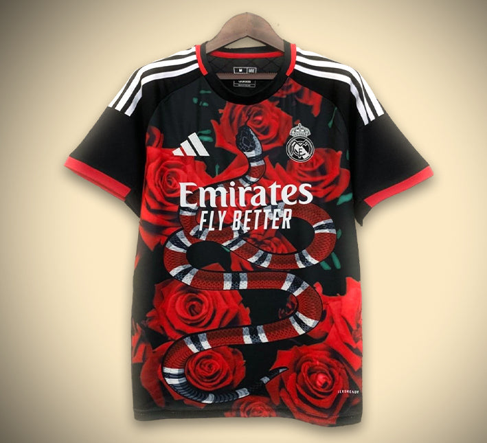 Camisola Conceito Real Madrid Edição Rosa Vermelha 2526
