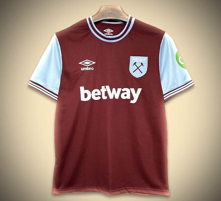 Camisola West Ham Principal 2024-2025 vista de frente
