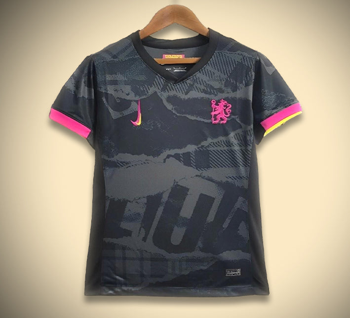 maillot-chelsea-exterieur-noir-2425 Camisola Chelsea Alternativa Preta 2425