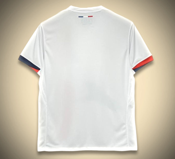 Camisola Paris Saint-Germain Alternativa Edição Branca 2024-2025 vista de costas