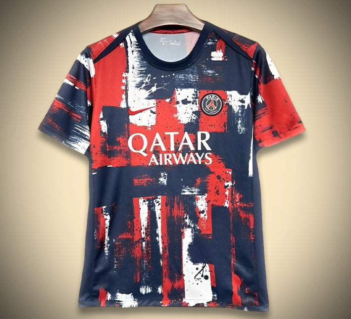 Camisola Paris Saint-Germain Pré-Jogo 2024-2025 vista de frente