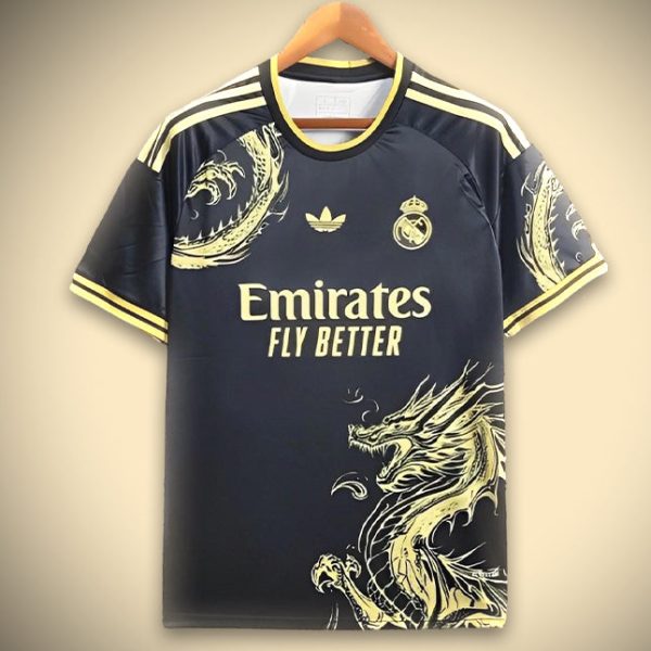 Camisola Concept Real Madrid Dragão Dourado Edição 2024-2025