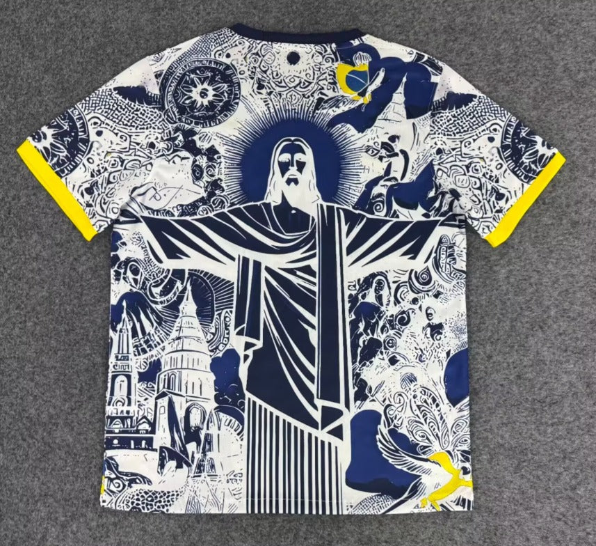 camisola de futebol design Brasileiro 20252026