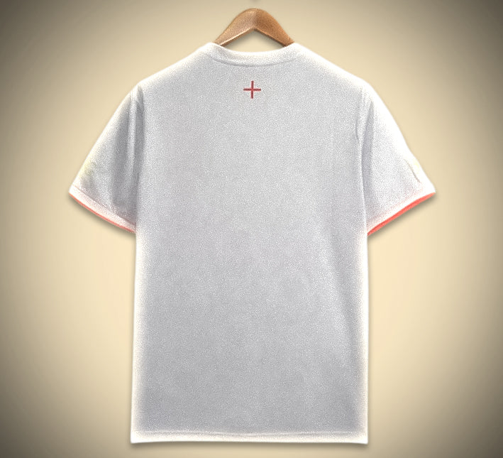Camisola Concept Inglaterra Edição Comma Branco 2024 vista de trás