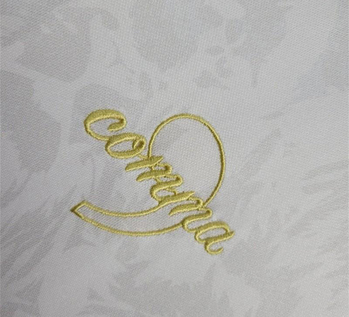 Camisola Concept Inglaterra Edição Comma Branco 2024 detalhe do tecido