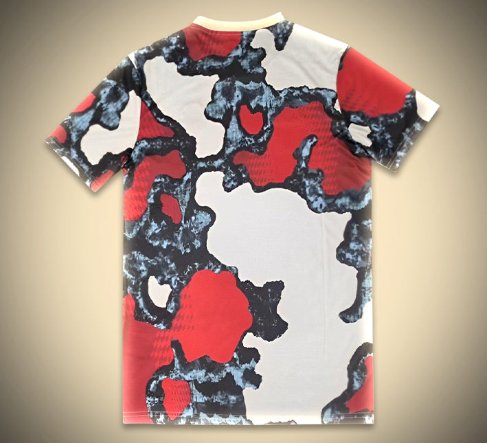 Camisola pré-jogo do Bayern Munique época dois mil e vinte e quatro dois mil e vinte e cinco