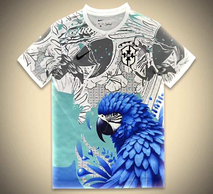 maillot-de-football-concept-bresil-edition-perroquet-saison-vingt-quatre-vingt-cinq Camisola de futebol conceito Brasil edição papagaio temporada vinte e quatro oitenta e cinco