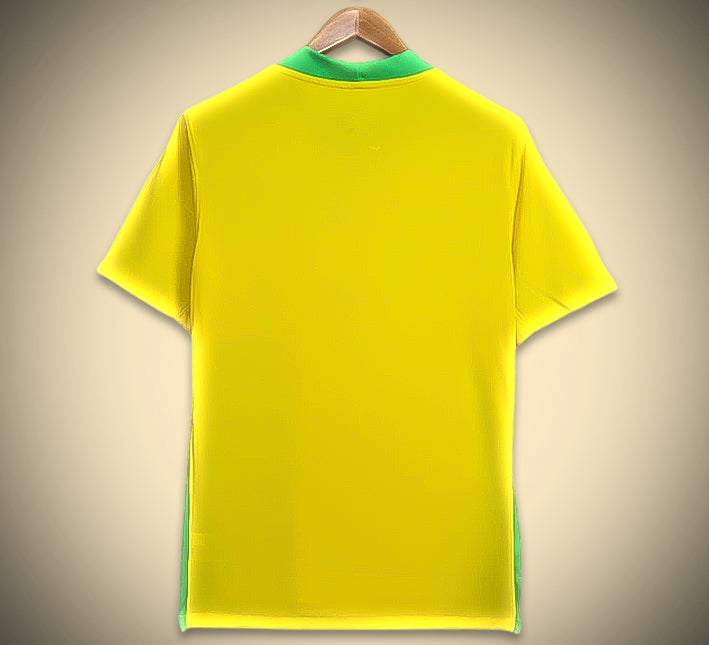 Equipamento oficial Brasil principal design conceito para adepto futebol