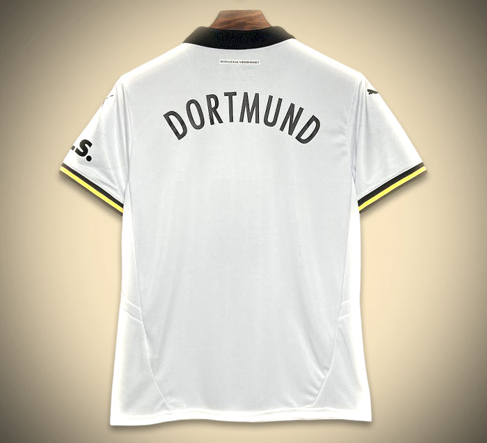 maillotbvbbblancdos.jpg Camisola Borussia Dortmund Terceira 2024-2025 vista de costas