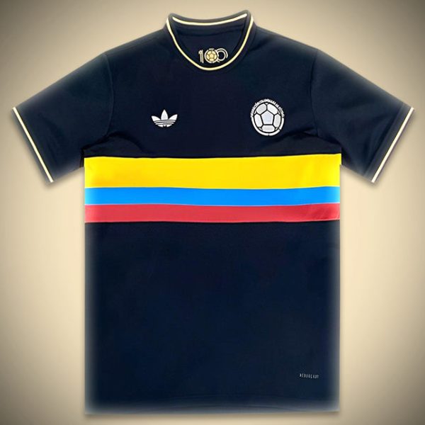 Camisola Concept Colômbia Edição 100.º Aniversário Preta 2024