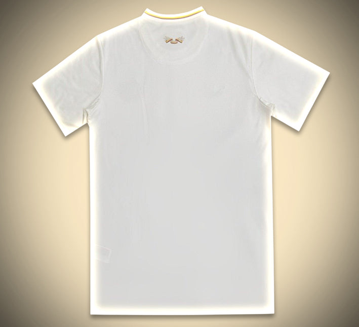 Camisola de futebol Colômbia edição centenário branca 2024 design conceito