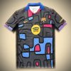 Camisola Conceito FC Barcelona Edição Padrão Abstrato 2526