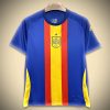 Camisola Espanha Pré-Jogo Euro 2024 vista frontal