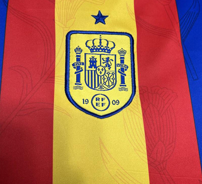 Camisola Espanha Pré-Jogo Euro 2024 vista lateral