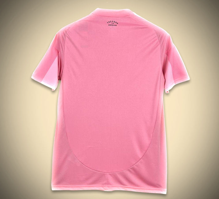 Camisola de futebol Inter Miami CF equipamento principal rosa oficial