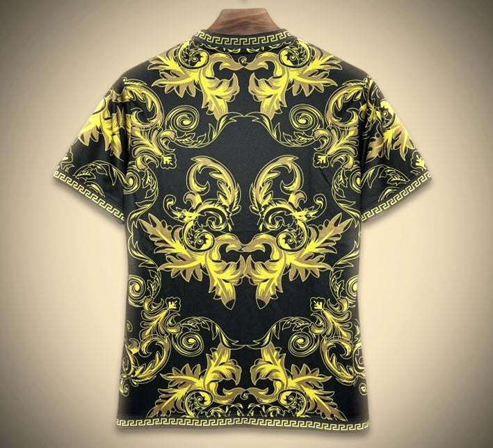 Camisola de futebol Itália design Versace coleção 2024 2025
