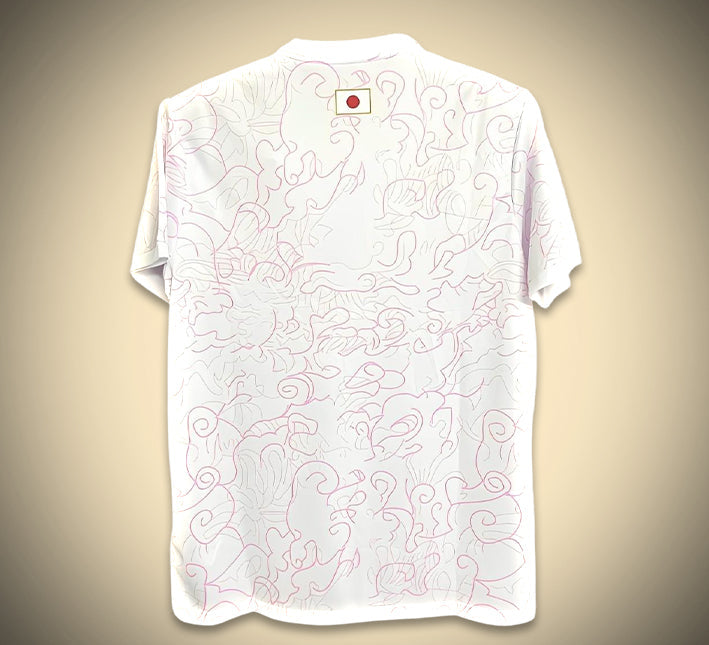 camisola de futebol conceito Japão branca temporada 2425