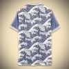 T-shirt camisola japonesa design ondulado inspiração manga e cultura nipónica