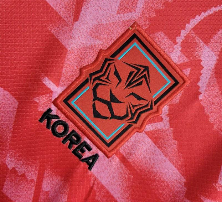 maillot-domicile-equipe-de-coree-du-sud-saison-2024-rouge Camisola principal equipa da Coreia do Sul temporada 2024 vermelha