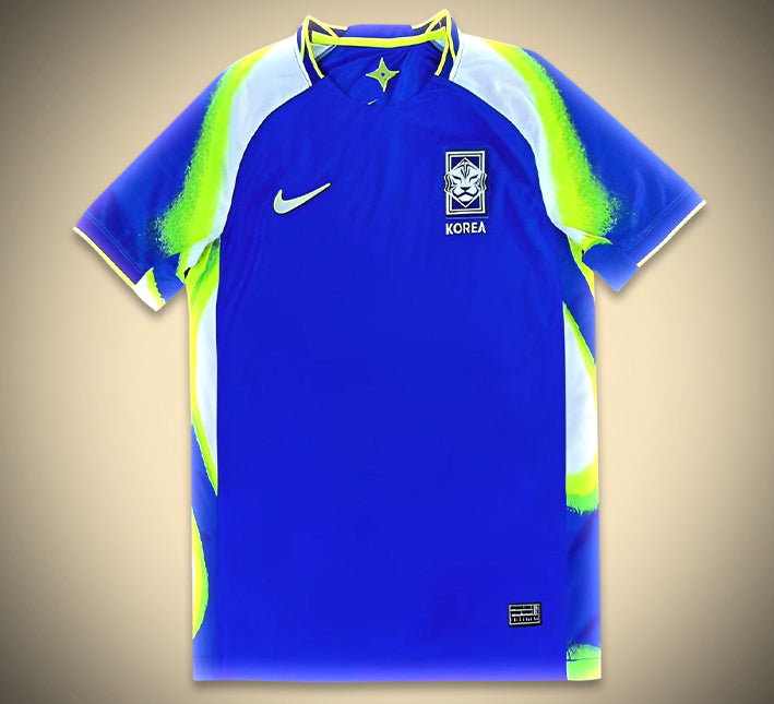 maillot-de-football-exterieur-coree-du-sud-saison-2025-tenue-officielle-rouge camisola de futebol alternativa Coreia do Sul época 2025 equipamento oficial vermelho
