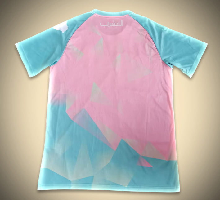 Camisola conceito Marrocos rosa e azul edição temporada 2025 2026