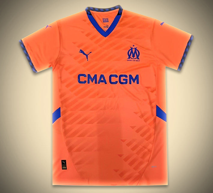 maillotmarseilleexterieurorange-1.jpg Camisola Olympique Marseille 3.ª 2024-2025 vista de frente