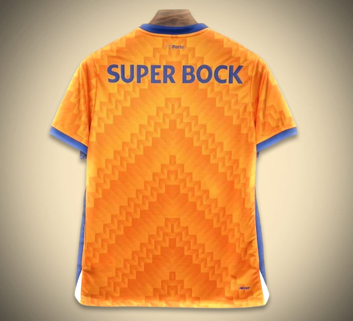 maillot-exterieur-orange-du-fc-porto-saison-2024-2025-tenue-de-football-officielle Camisola alternativa laranja do FC Porto temporada 2024 2025 equipamento de futebol oficial