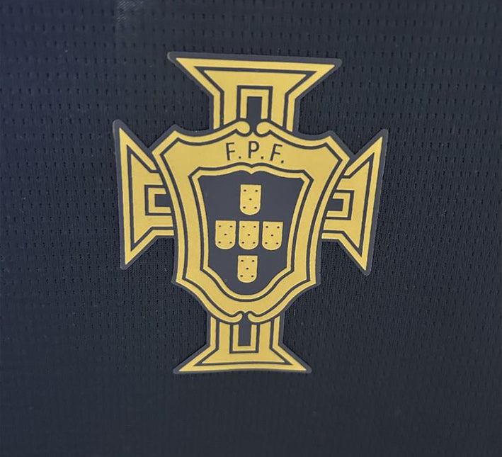 Camisola adepto Portugal azul marinho estilo moderno edição especial