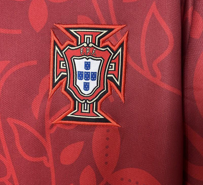Camisola de futebol Portugal conceito padrão floral edição temporada 2425
