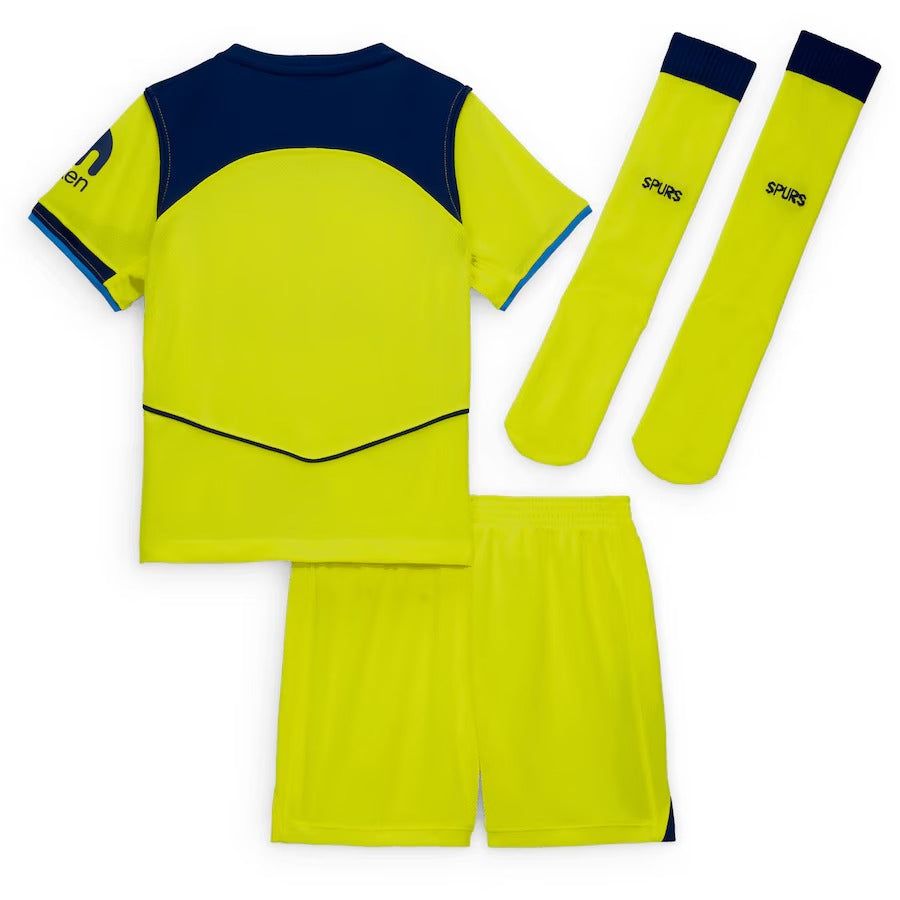 ensemble-maillot-enfant-tottenham-troisieme-tenue-saison-2025-2026 Conjunto camisola criança Tottenham terceira equipamento época 2025 2026