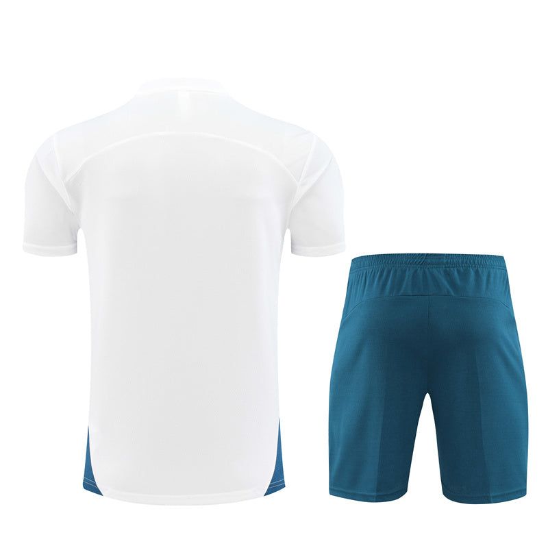 Conjunto camisola e calções Olympique de Marseille temporada 2024 2025