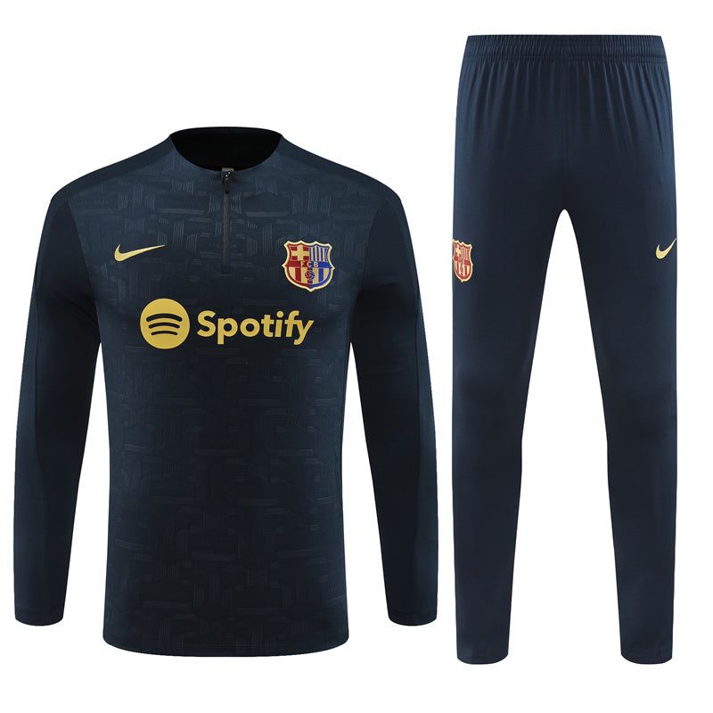 Conjunto de fato de treino FC Barcelona época 2024 2025 parte de cima e de baixo