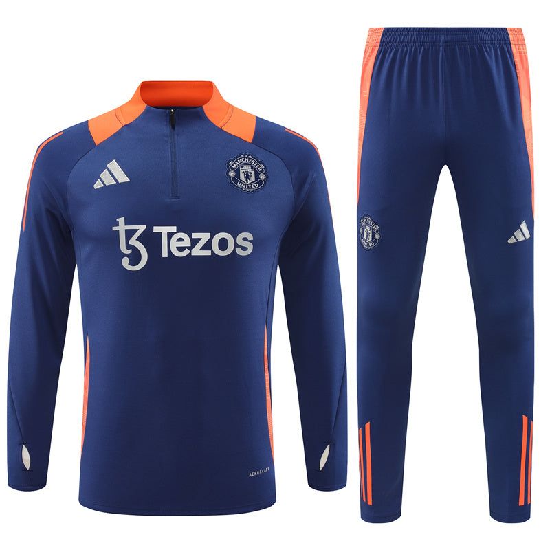 conjunto fato de treino Manchester United época 2024 2025 top e calças