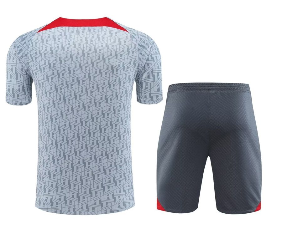 conjunto de treino Liverpool cinzento época 2023 2024 fato de treino oficial