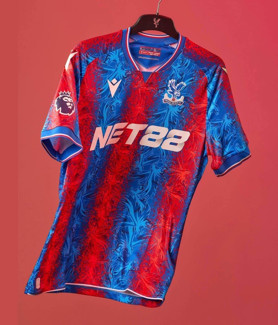 Jersey de football Crystal Palace à domicile 2024 2025 couleurs du club