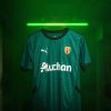 camisola de futebol RC Lens alternativa cores do clube sangue e ouro