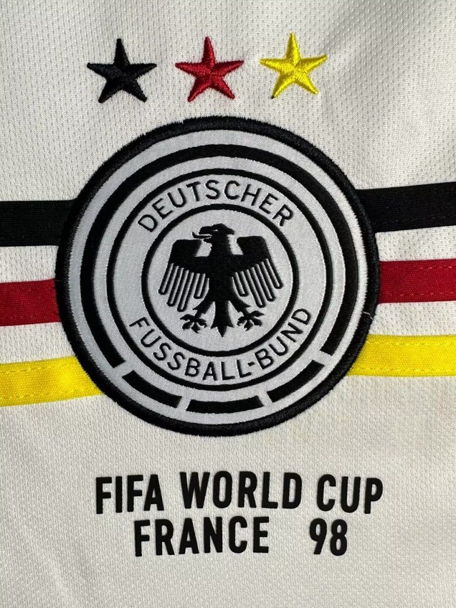 camisola vintage Alemanha 1998 para adepto da Mannschaft