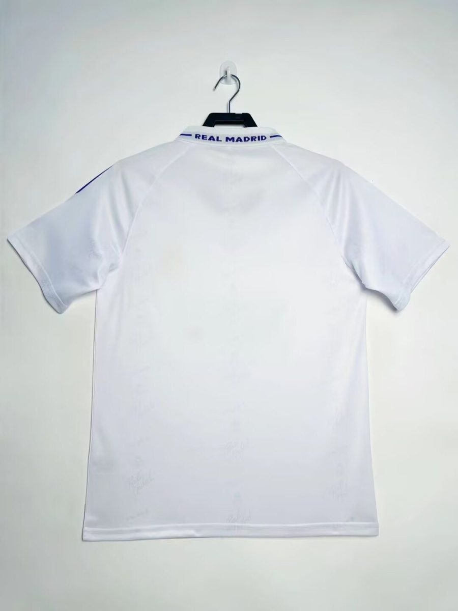 Camisola vintage Real Madrid branca com patrocínio Teka edição principal