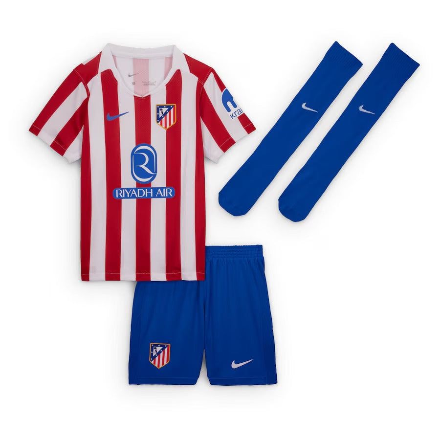 KIT CRIANÇA ATLETICO MADRID PRINCIPAL 2025-2026