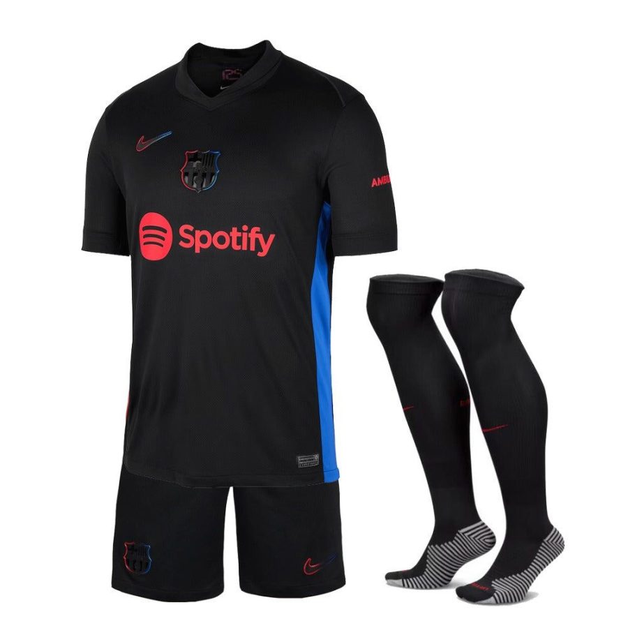 kit-enfant-fc-barcelona-exterieur-2024-2025 KIT CRIANÇA FC BARCELONA ALTERNATIVA 2024-2025