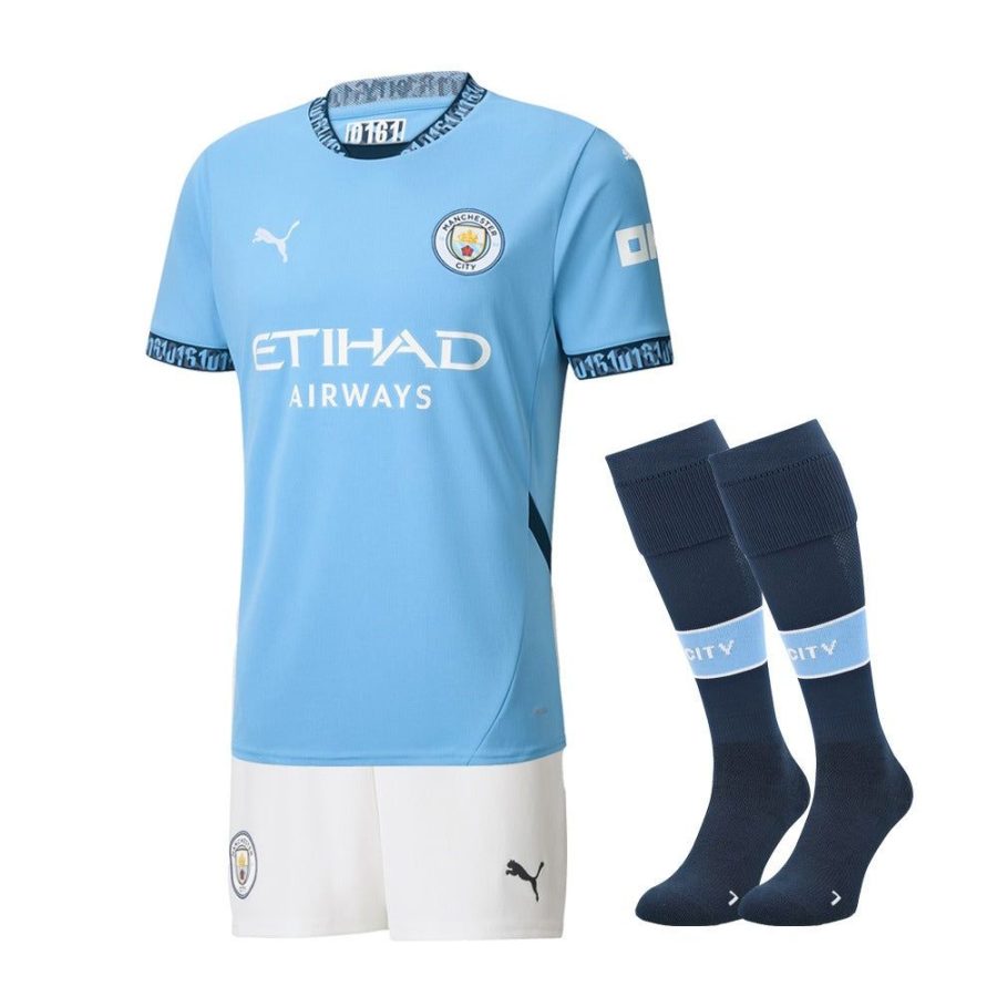 kit-enfant-manchester-city-domicile-2024-2025 KIT CRIANÇA MANCHESTER CITY PRINCIPAL 2024-2025