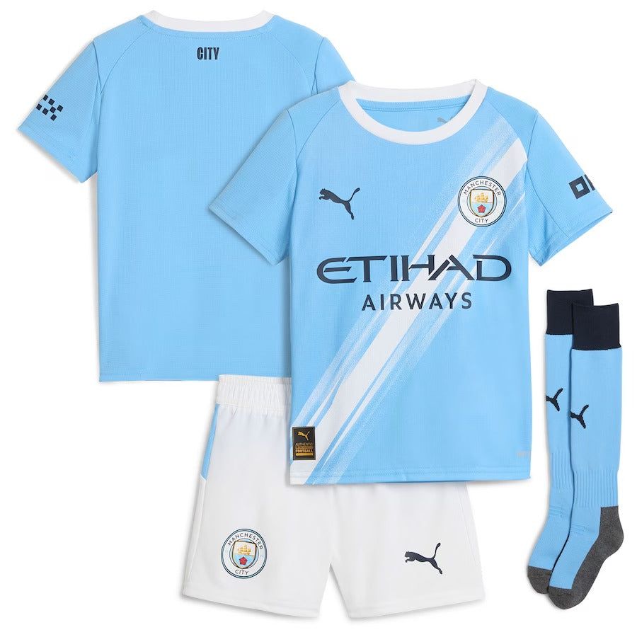 KIT CRIANÇA MANCHESTER CITY PRINCIPAL 2025-2026