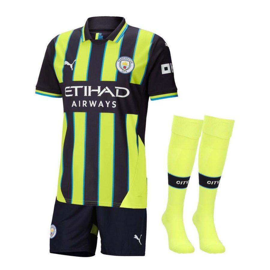 kit-enfant-manchester-city-exterieur-2024-2025 KIT CRIANÇA MANCHESTER CITY ALTERNATIVA 2024-2025