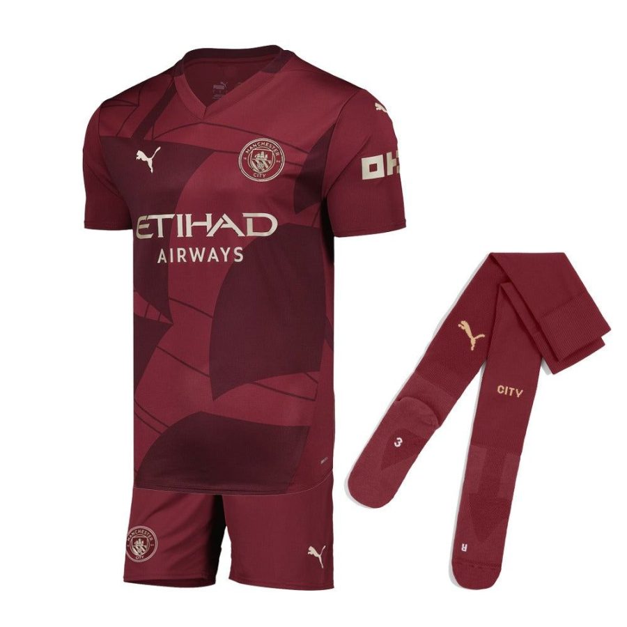 Kit criança Manchester City Third 2024-2025