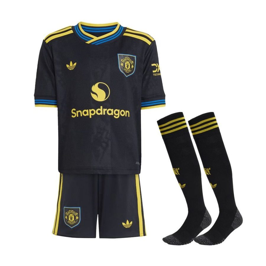 Kit criança Manchester United – Third 2025-2026