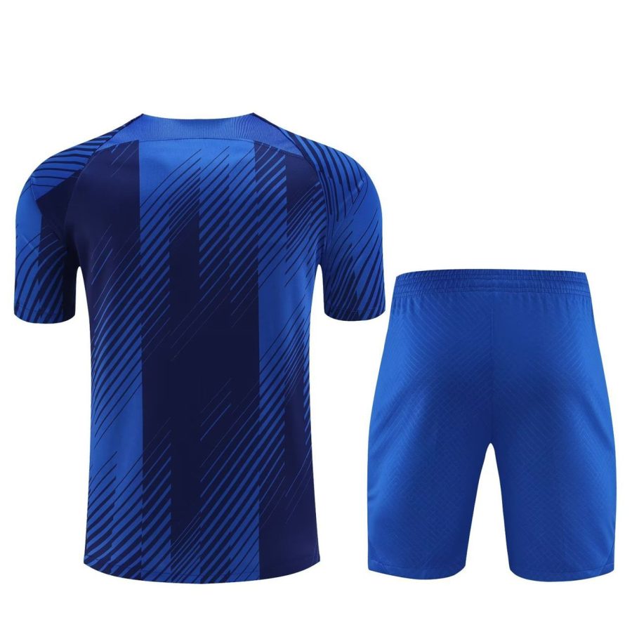 Kit training FC Barcelona azul época 2023 2024 equipamento de treino