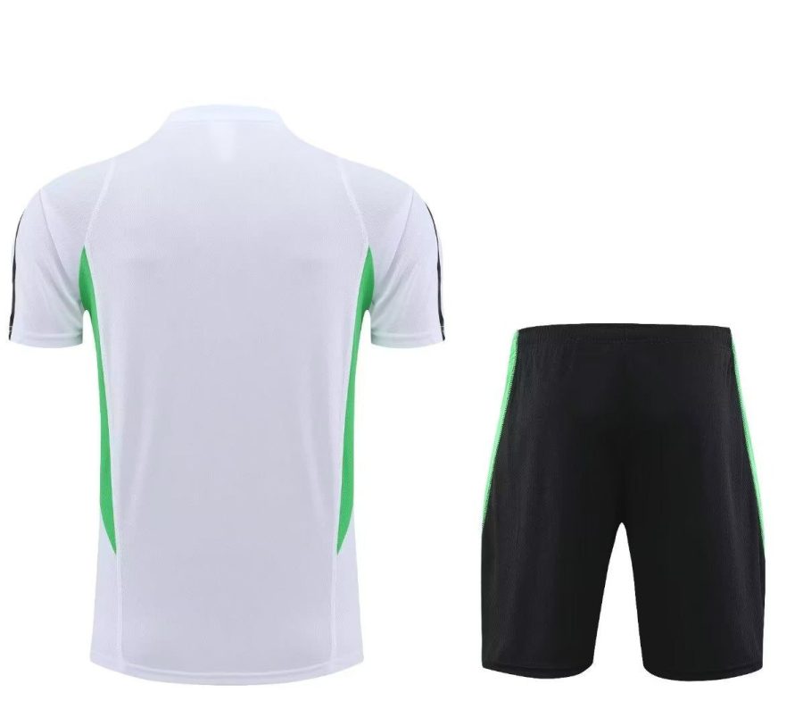 kit de treino Manchester United branco época 2023 2024 equipamento de treino de futebol